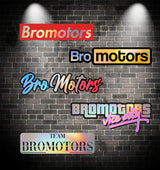 Pack 6 Stickers Bromotors Holographiques