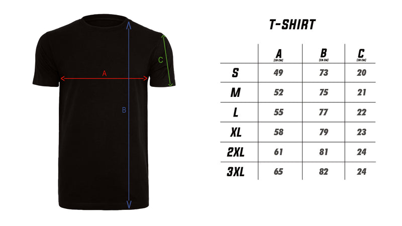 Guide des tailles T-shirt