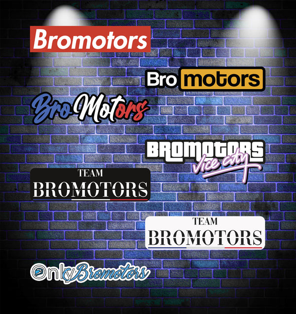 Pack 7 Stickers Bromotors
